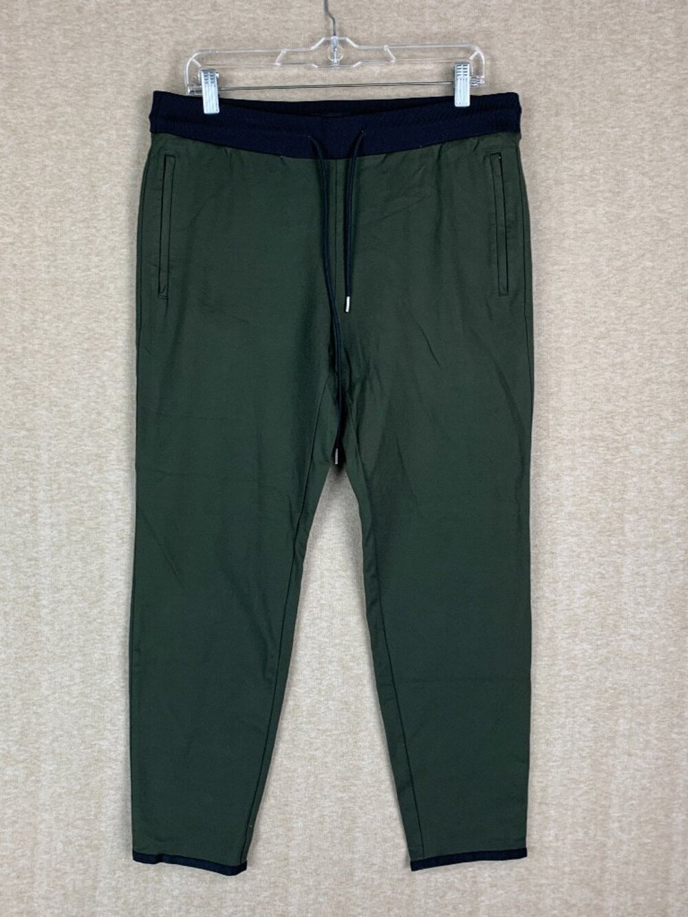 THEORY Jogger Men's M Demir Sweat Pants Green Performance Casual Preppy Money